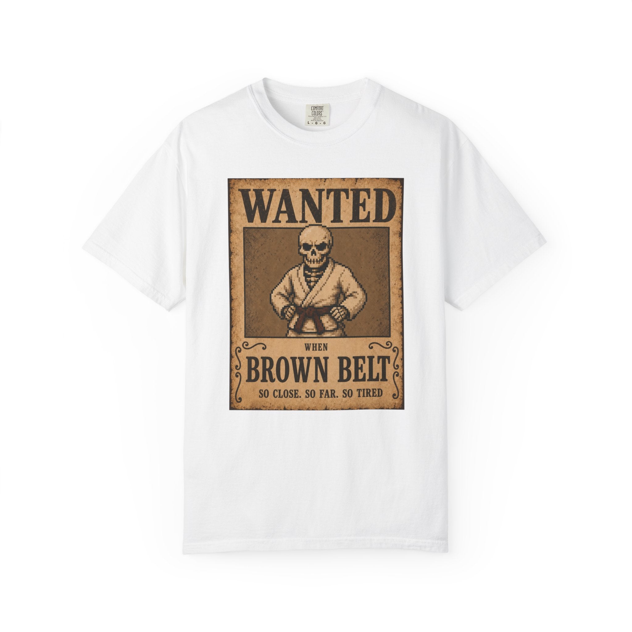 Wanted Poster Brown Belt — Graphic Tee